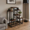 Pastatomas gėlių stovas gėlėms ir dekoracijoms, 6 lentynos, Loft stilius, ModernHome