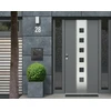Modernhome Steel Cinkuoto plieno antracito pašto dėžutė su laikraščių laikikliu