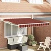 Pavėsinė Oranžinė ir ruda 350 x 250 x 165 cm Poliesteris