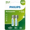 PHILIPS įkraunama baterija AA NiMH 2600mAh, 2 vnt. rinkinys.