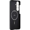 Dėklas Pitaka Ultra-Slim Case, Juodas/Pilkas Twill - Sansung Galaxy S25