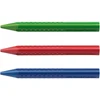 *Plastikinės kreidelės Faber-Castell Grip Jumbo, tribriaunės, 12 spalvų