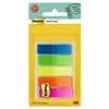 Plastikiniai žymekliai Post-it® 5permatomos spalvos x 20vnt. 12x43mm