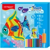 Plastilino rinkinys Keyroad Ocean, 180g + plastikinis peilis + volelis + spalvotas popierius