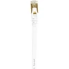 Plokščias tinklo kabelis S/STP CAT7 PNI U7100W, 2 x RJ45, 4 laidų poros, 32AWG, varinis, 10 Gbps, 600 MHz, 10m, baltas