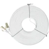 Plokščias tinklo kabelis S/STP CAT7 PNI U7150W, 2 x RJ45, 4 laidų poros, 32AWG, varinis, 10 Gbps, 600 MHz, 15m, baltas