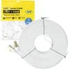 Plokščias tinklo kabelis S/STP CAT7 PNI U7150W, 2 x RJ45, 4 laidų poros, 32AWG, varinis, 10 Gbps, 600 MHz, 15m, baltas