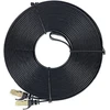 Plokščias tinklo kabelis S/STP CAT7 PNI U7150B, 2 x RJ45, 4 laidų poros, 32AWG, varinis, 10 Gbps, 600 MHz, 15m, juodas