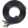 Plokščias tinklo kabelis S/STP CAT7 PNI U7075B, 2 x RJ45, 4 laidų poros, 32AWG, varinis, 10 Gbps, 600 MHz, 7,5m, juodas