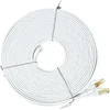 Plokščias tinklo kabelis S/STP CAT8 PNI U8200W, 2 x RJ45, 4 laidų poros, 28AWG, varinis, 40 Gbps, 2000 MHz, 20m, baltas