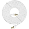 Plokščias tinklo kabelis S/STP CAT8 PNI U8050W, 2 x RJ45, 4 laidų poros, 28AWG, varinis, 40 Gbps, 2000 MHz, 5m, baltas