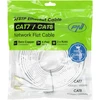 Plokščias tinklo kabelis S/STP CAT8 PNI U8075W, 2 x RJ45, 4 laidų poros, 28AWG, varinis, 40 Gbps, 2000 MHz, 7.5m, baltas