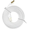 Plokščias tinklo kabelis S/STP CAT8 PNI U8030W, 2 x RJ45, 4 laidų poros, 28AWG, varinis, 40 Gbps, 2000 MHz, 3m, baltas