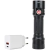 PNI Adventure F200 aliumininis dvigubas žibintuvėlis su LED, 4000mAh baterija, 3 didelės diafragmos LED ir vienu su fokusavimu bei PNI CHG300 maitinimo šaltinis su USB C prievadu, QC3.0, PD3.0, PPS ir USB-A prievadu, 30W