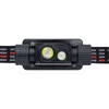 PNI Adventure F80 dvigubas LED galvos žibintuvėlis, 1000 lm, 6W, 2200 mAh, IP68, pakuotėje yra PNI CHG300 maitinimo šaltinis