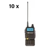 PNI Bax 10bc nešiojama VHF/UHF radijo stotelė CRT FP00 dviejų dažnių 144-146 ir 430-440 MHz juoda, VOX, 128 kanalai, nuskaitymas (Scan), programuojama, žibintuvėlis, FM radijas 76-108 MHz, TOT, retransliatorius