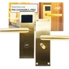 PNI CH2000R PRO Gold viešbučio durų užraktas su kortelių skaitytuvu, atidaromas į dešinę pusę