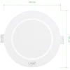 PNI D-Light CL2506 6W LED prožektorius, įleidžiamas, apvalus 120 cm, 6400K, 230V maitinimo šaltinis, 660 lm, šaltai balta spalva