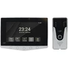 PNI DF780 vaizdo domofonas su 1 monitoriumi, 7 colių 1080p jutikliniu ekranu, kortelės lizdu, IP65, palaiko nuoseklųjį 4 monitorių, 2 išorinių blokų ir 2 vaizdo stebėjimo kamerų prijungimą
