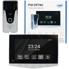 PNI DF780 vaizdo domofonas su 1 monitoriumi, 7 colių 1080p jutikliniu ekranu, kortelės lizdu, IP65, palaiko nuoseklųjį 4 monitorių, 2 išorinių blokų ir 2 vaizdo stebėjimo kamerų prijungimą