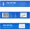PNI DF780 vaizdo domofonas su 1 monitoriumi, 7 colių 1080p jutikliniu ekranu, kortelės lizdu, IP65, palaiko nuoseklųjį 4 monitorių, 2 išorinių blokų ir 2 vaizdo stebėjimo kamerų prijungimą