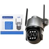 PNI House IP574 vaizdo stebėjimo kamera su „Wi-Fi“, PTZ, dvigubu objektyvu 4MP + 4MP, 10X optiniu priartinimu, IP65