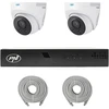 PNI House IP710J POE NVR vaizdo stebėjimo rinkinys, komplekte 2 PNI IP505J 5MP kameros ir 2 20 metrų UTP CAT6 kabeliai