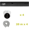 PNI House IP710J POE NVR vaizdo stebėjimo komplektas, 4 PNI IP808J 8MP kameros ir 4 20 metrų UTP CAT6 kabeliai komplekte
