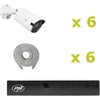 PNI House IP716J POE NVR vaizdo stebėjimo komplektas, 6 PNI IP818J 8MP kameros ir 6 20 metrų UTP CAT6 kabeliai komplekte