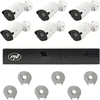 PNI House IP716J POE NVR vaizdo stebėjimo komplektas, 6 PNI IP818J 8MP kameros ir 6 20 metrų UTP CAT6 kabeliai komplekte
