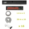 PNI House IP716J POE NVR vaizdo stebėjimo komplektas, 16 PNI IP818J 8MP kamerų, POE komutatorius ir UTP CAT6 kabeliai komplekte