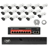 PNI House IP716J POE NVR vaizdo stebėjimo komplektas, 16 PNI IP818J 8MP kamerų, POE komutatorius ir UTP CAT6 kabeliai komplekte