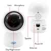 PNI IP390T 1080P vaizdo stebėjimo kameros komplektas su PTZ WiFi H264+MicroSD atminties kortele PNI 128GB su SD adapteriu