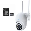 PNI IP840 belaidė vaizdo stebėjimo kamera + PNI 128GB WiFi kortelė, PTZ, 8MP 4K, micro SD lizdas, autonominė, AI funkcijos, ONVIF, ICSee programėlė
