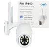 PNI IP840 belaidė vaizdo stebėjimo kamera, WiFi, PTZ, 8MP 4K, micro SD lizdas, autonominė, AI funkcijos, ONVIF