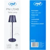 PNI LT04B stalinė lempa su 2,5W LED, 1200 mAh baterija, įkrovimas per USB-C, 150 liumenų, šilta balta šviesa 3000K, spalva juoda