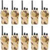 PNI PMR R40 CAMO nešiojamų radijo stotelių rinkinys, 10 vienetų komplektas, 0.5W, 16 PMR, 1200mAh baterijos su įkrovikliais ir ausinėmis komplekte
