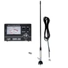 PNI S60 CB antena, 59 cm, su tvirtinimo elementu (butterfly), 4 m RG58 kabeliu ir PNI SWR-300 reflektometru SWR matavimui, juoda