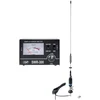 PNI S75 CB antena, 75 cm, su tvirtinimo varžtu, 4 m RG58 kabeliu ir PNI SWR-300 reflektometru SWR matavimui
