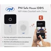 PNI Safe House IDB15 WiFi vaizdo durų skambutis, naktinis matymas, IP54, integruota baterija, valdymas per „Tuya“ programėlę