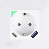 PNI SmartHome WP202 WiFi dvigubas išmanusis lizdas su įleidžiamu montavimo rėmeliu, valdymas internetu