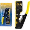 PNI SR7 replės kabelių kirpimui, izoliacijos nuėmimui ir RJ12, RJ45 CAT5, CAT6, CAT7, CAT8 jungčių užspaudimui