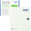PNI STC15.2A vaizdo stebėjimo maitinimo šaltinis metalinėje dėžutėje, 12V 15A 180W, 9 išėjimai