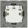 PNI WP222W paprastas x2 įmontuojamas lizdas su baltu stikliniu rėmeliu
