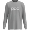 PO1 Marškinėliai POC L/S Tee pilka – L