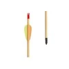 Poe Lang Ek Poe Lang Target Wooden 30″ D-027A-B1 Medinės strėlės 5 vnt.