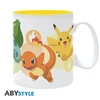ABYstyle POKEMON Mug Puodelis | Pikachu, Bulbasaur, Charmander & Squirtle, 460 ml