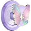 PopSockets Enamel Butterfly Prism MagSafe phone grip and stand lavender
