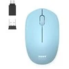 Pelė „Port Designs PORT CONNECT“ laidas COLLECTION, USB-A ir USB-C adapteris, 2.4Ghz, 1600DPI, Azur