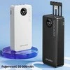 AWEI PowerBank P134K 20000mAh juodos spalvos ekranas + USB/PD/Lightning/MicroUSB laidai